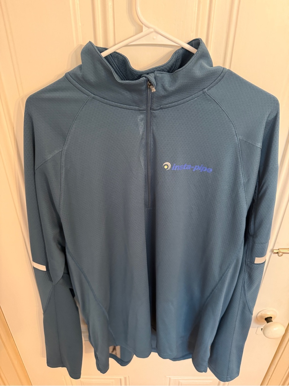 Club Ride Blue Quarter-Zip Performance Pullover XL